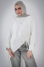 Asymmetric Crushed T-shirt