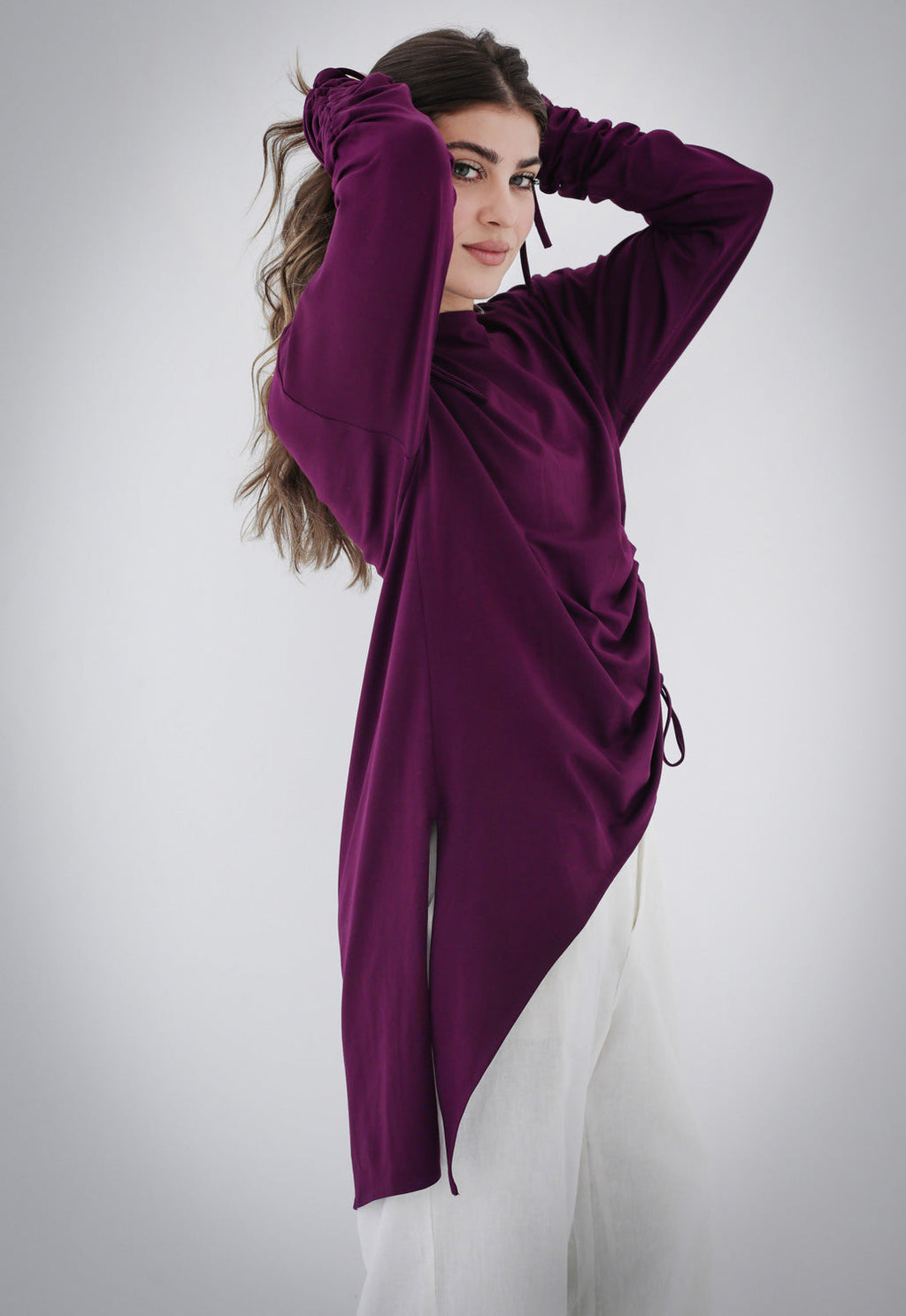 Asymmetric Crushed T-shirt
