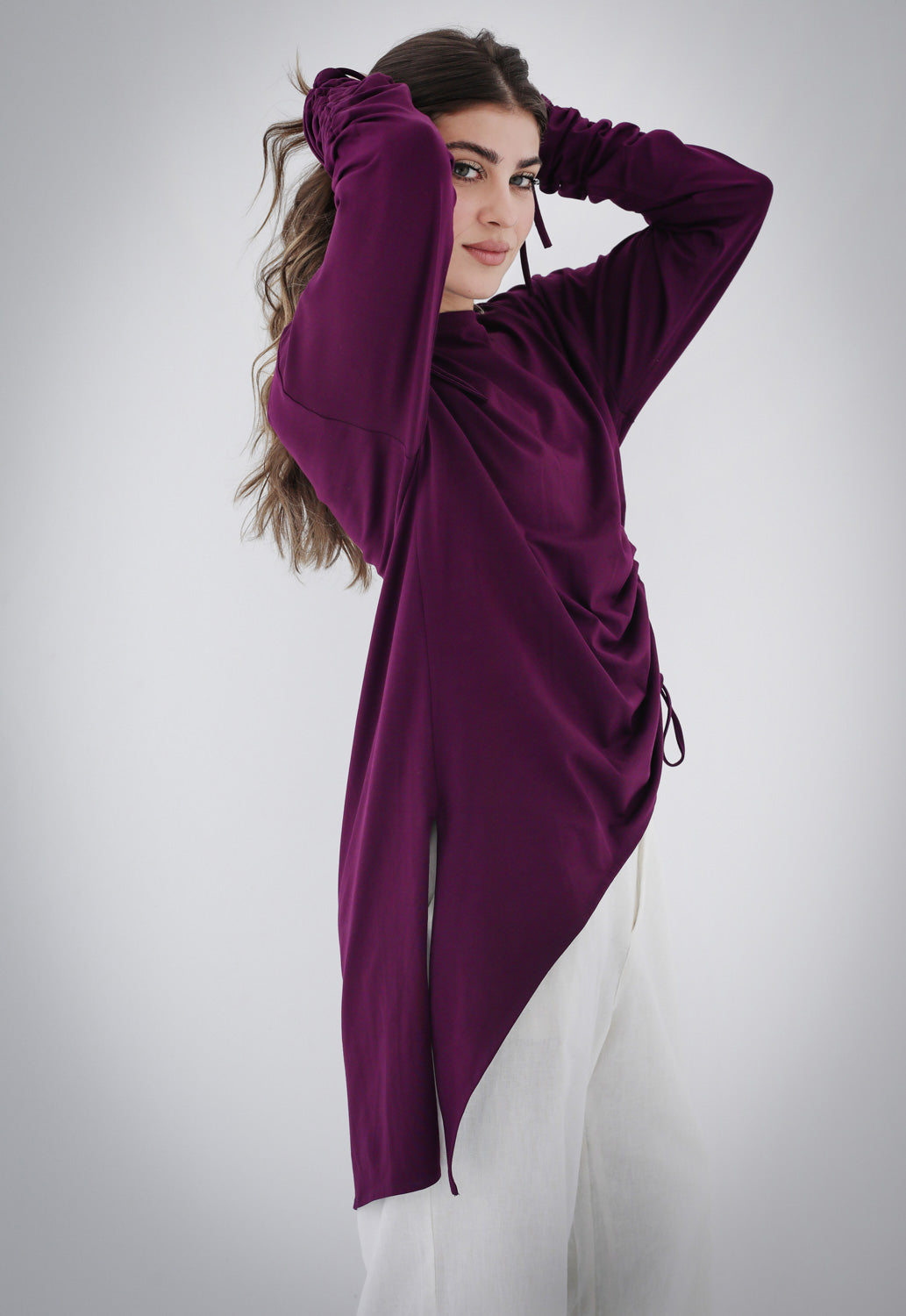 Asymmetric Crushed T-shirt