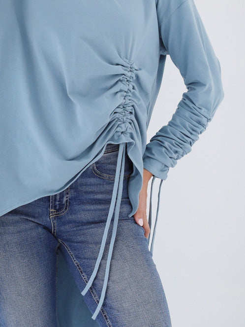 Asymmetric Crushed T-shirt
