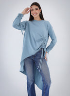 Asymmetric Crushed T-shirt