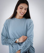 Asymmetric Crushed T-shirt
