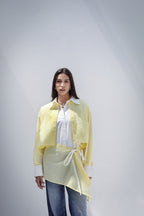 Dual Form Striped Shirt - Yellow