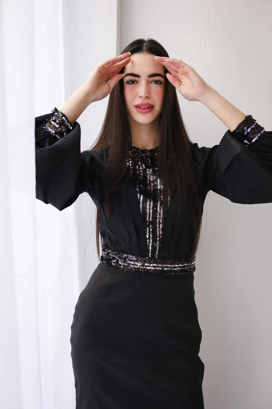 Two- piece taffeta set