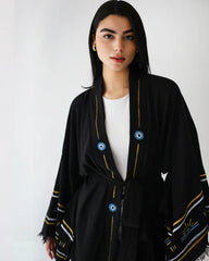 Hand painted evil eye kimono