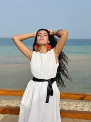 Crochet gypsy dress