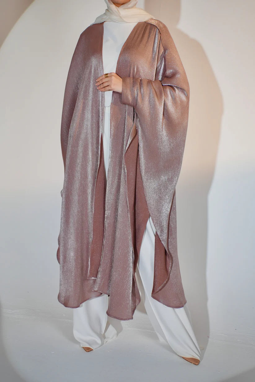 Starry Nights Shawl Kaftan in Mauve