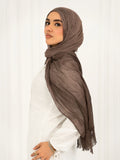 Ruffled linen Hijab
