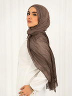 Ruffled linen Hijab