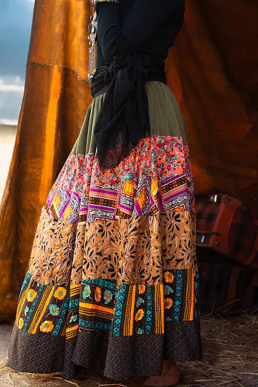 Gypsy patchwork skirt