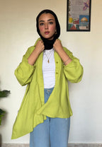 MAHA HIGH-LOW LINEN SHIRT