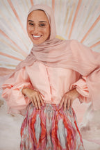Balloon sleeve Top