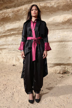 The High–Low Edit Trench - black