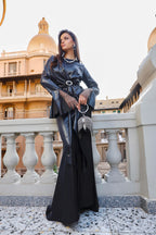 Crystal Glow Dress - Dark Silver