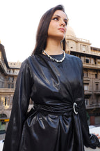 Crystal Glow Dress - Dark Silver