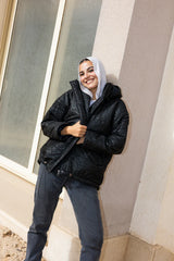 The dotted puffer in black