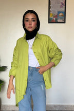 MAHA HIGH-LOW LINEN SHIRT