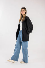 The pocket jacket in black