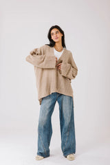 Aura knit top in cafe