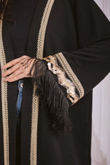 Black goldenia kaftan
