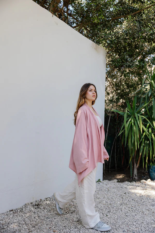 Good feels kimono in Blush