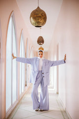 Linea blazer set in baby blue