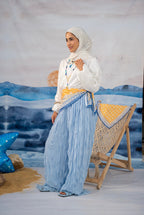 Pleated pants in Babyblue
