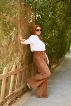 Suede Carmel pants