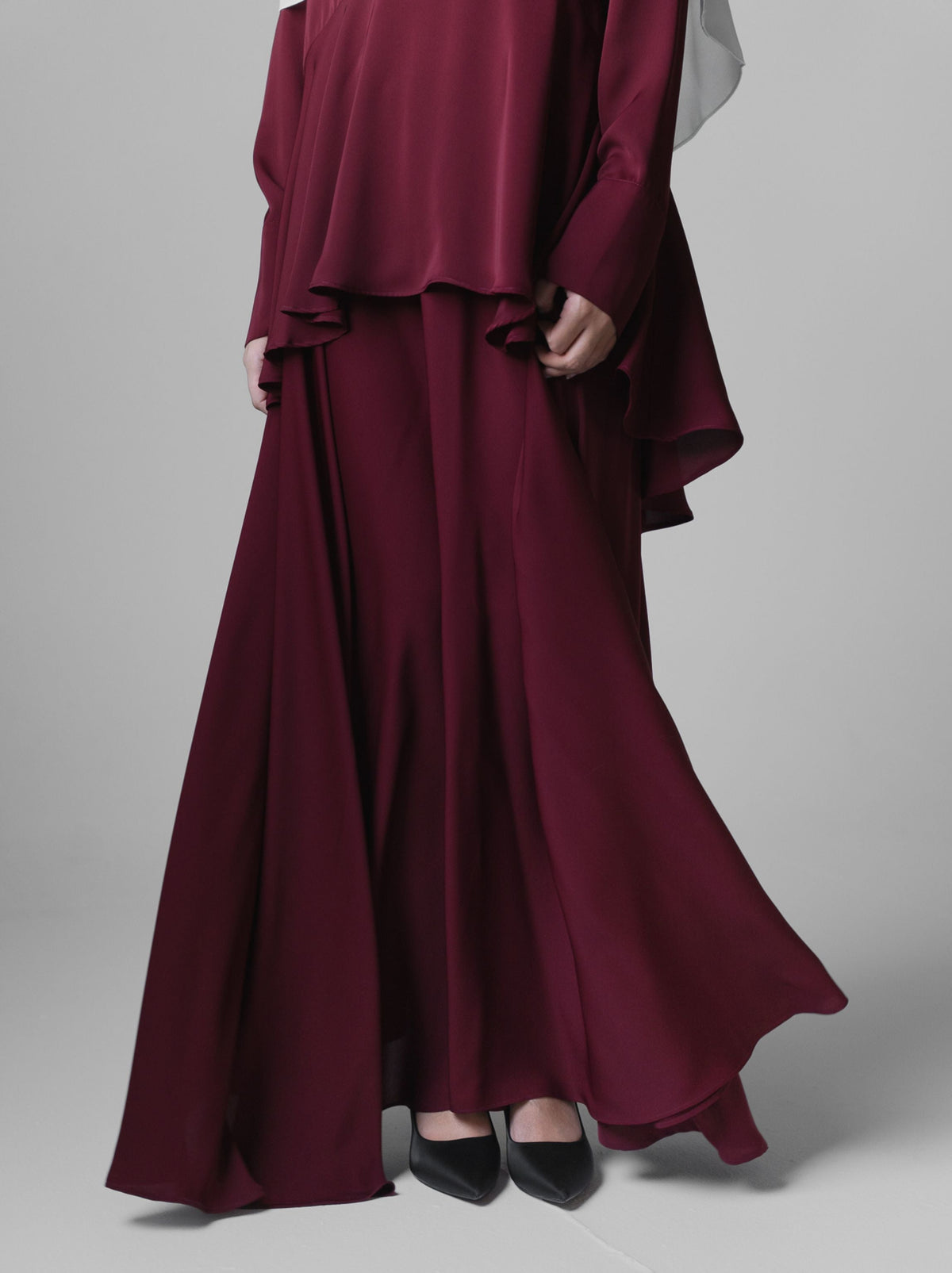 076 – Flared Silk Set