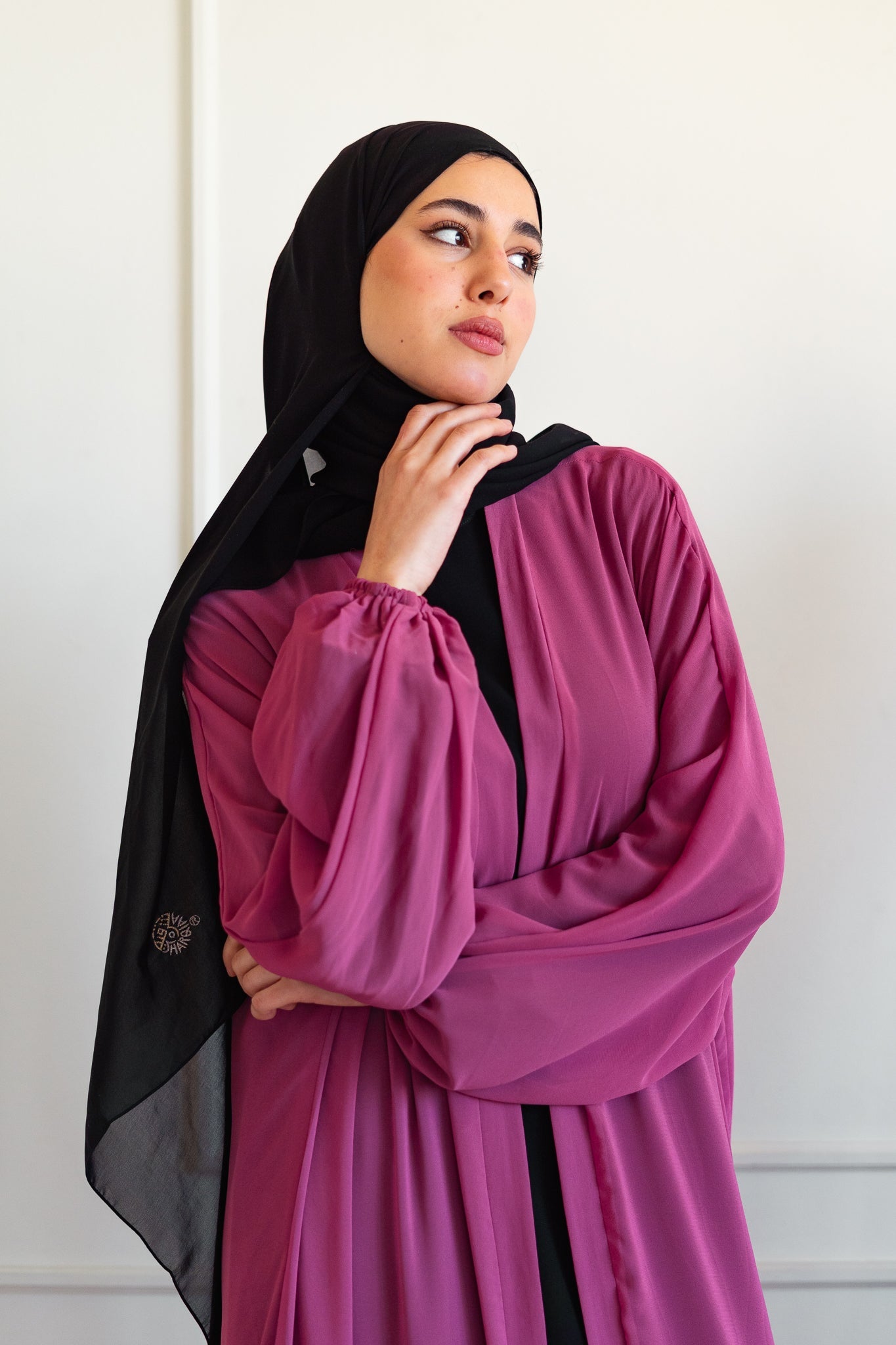 Pleated Hemline Kaftan 022 (Color)