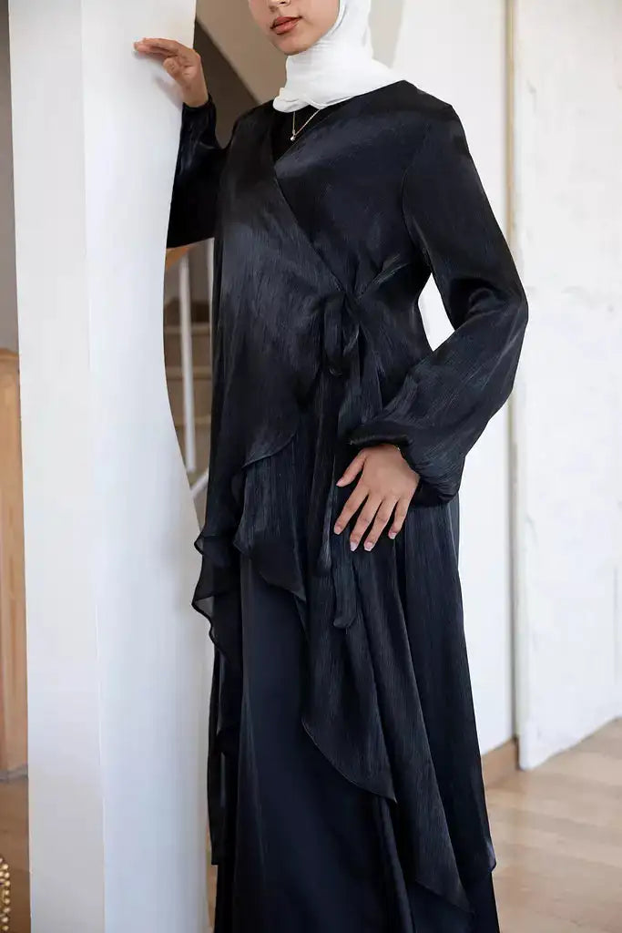Glimmer Wrap Top 050