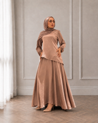 Silk Asymmetric Set C603 Cafè