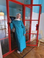 Sunday Linen Dress - Teal