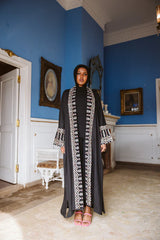 Hindi kaftan in black