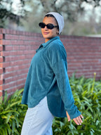 The Striped Velvet Everyday Top