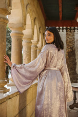 Shimmer kaftan in Lilac