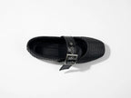 Black Braided Mary Jane Ballerinas