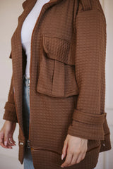 Bubble jacket in brown