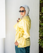 Ruffles chemise in yellow