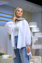 The Poplin Puffed Sleeves White Shirt