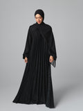 082 - Plissé Jacquard Dress