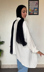 MAHA HIGH-LOW LINEN SHIRT
