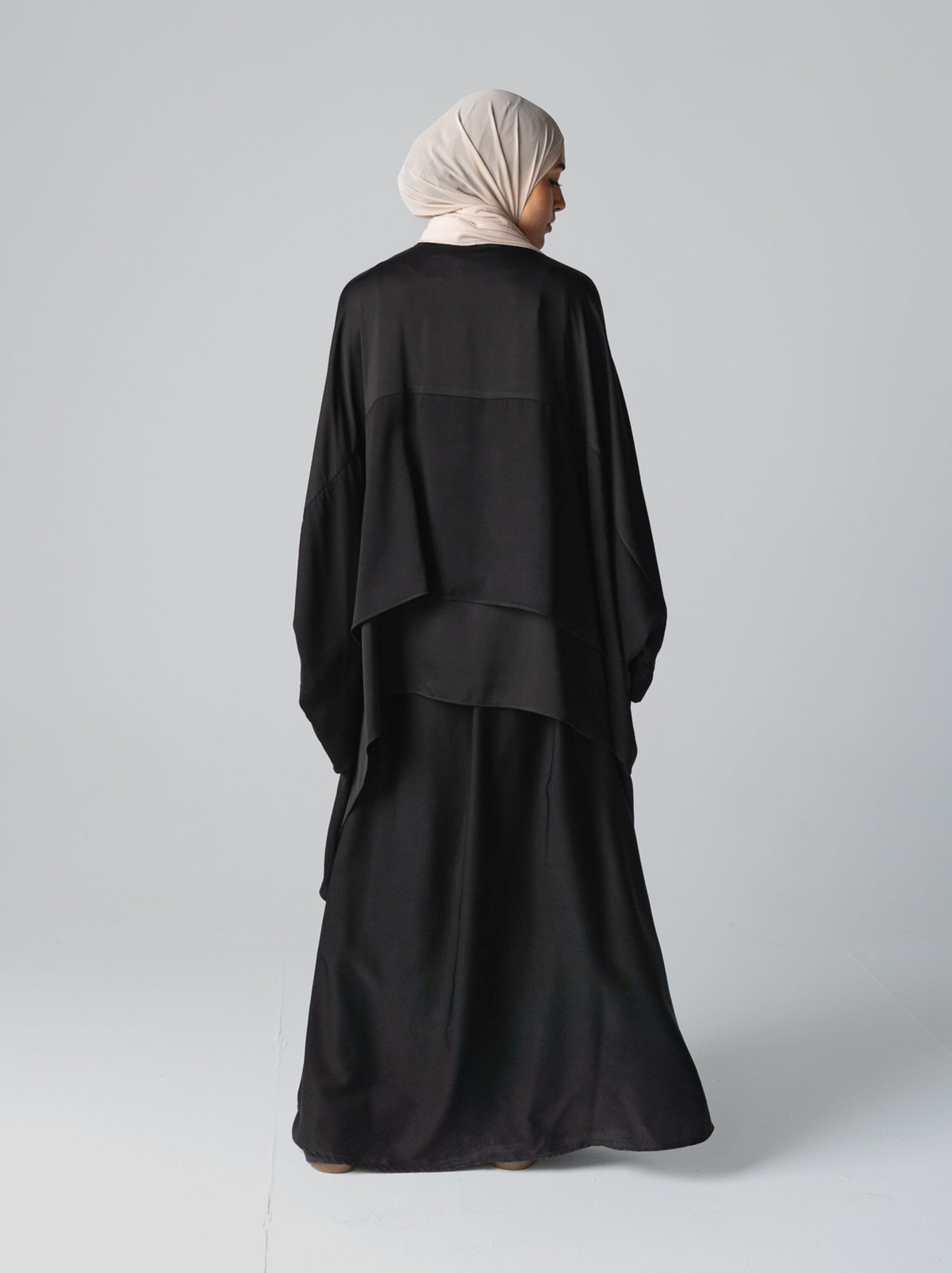 084 - Layered Cape Abaya