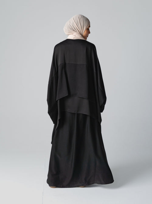 084 - Layered Cape Abaya