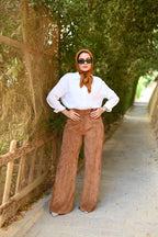 Suede Carmel pants