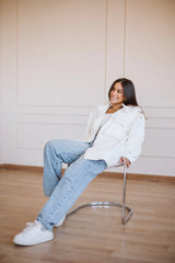 Bubble jacket in white
