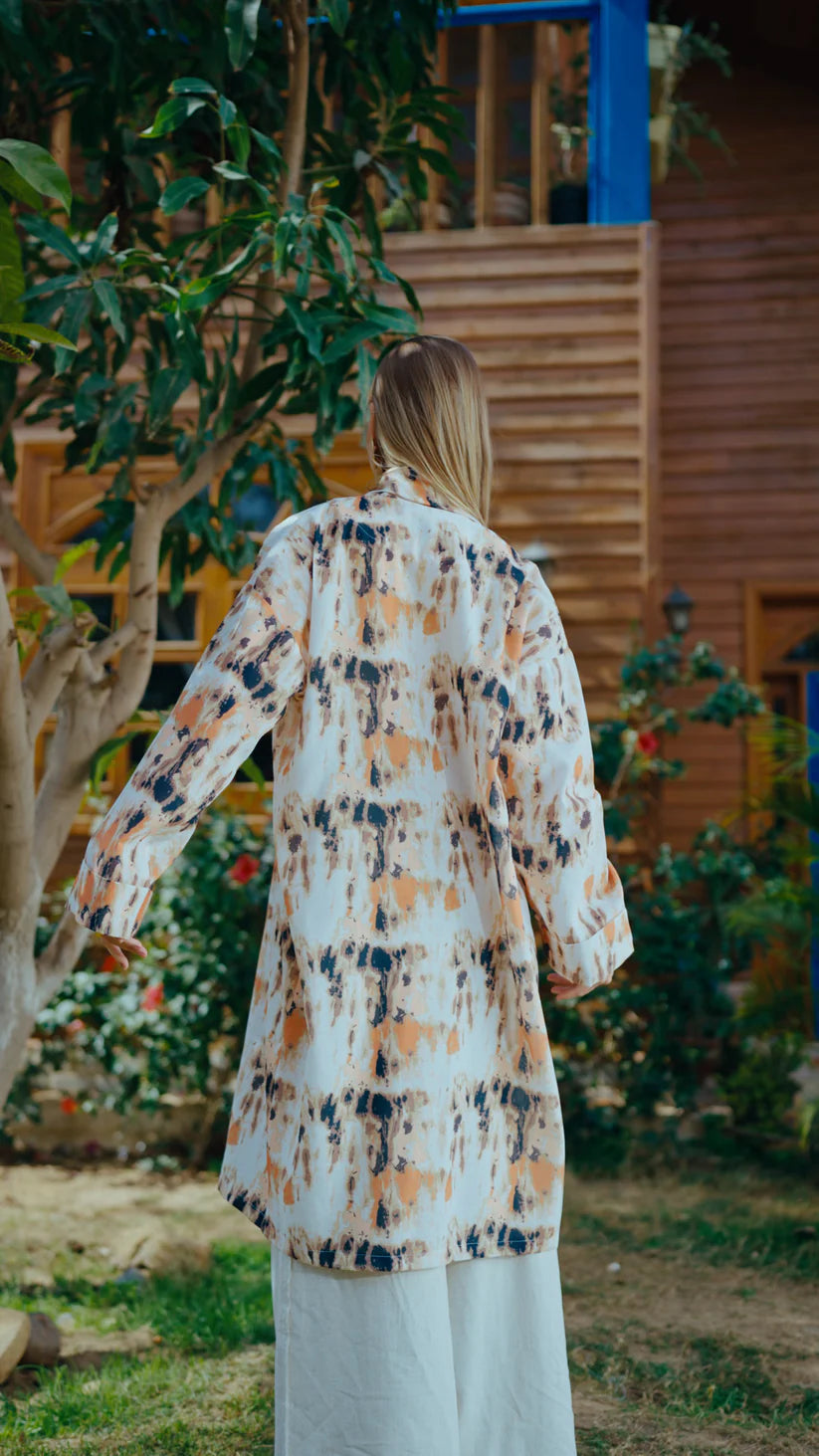 Bloom tie-dye cardigan