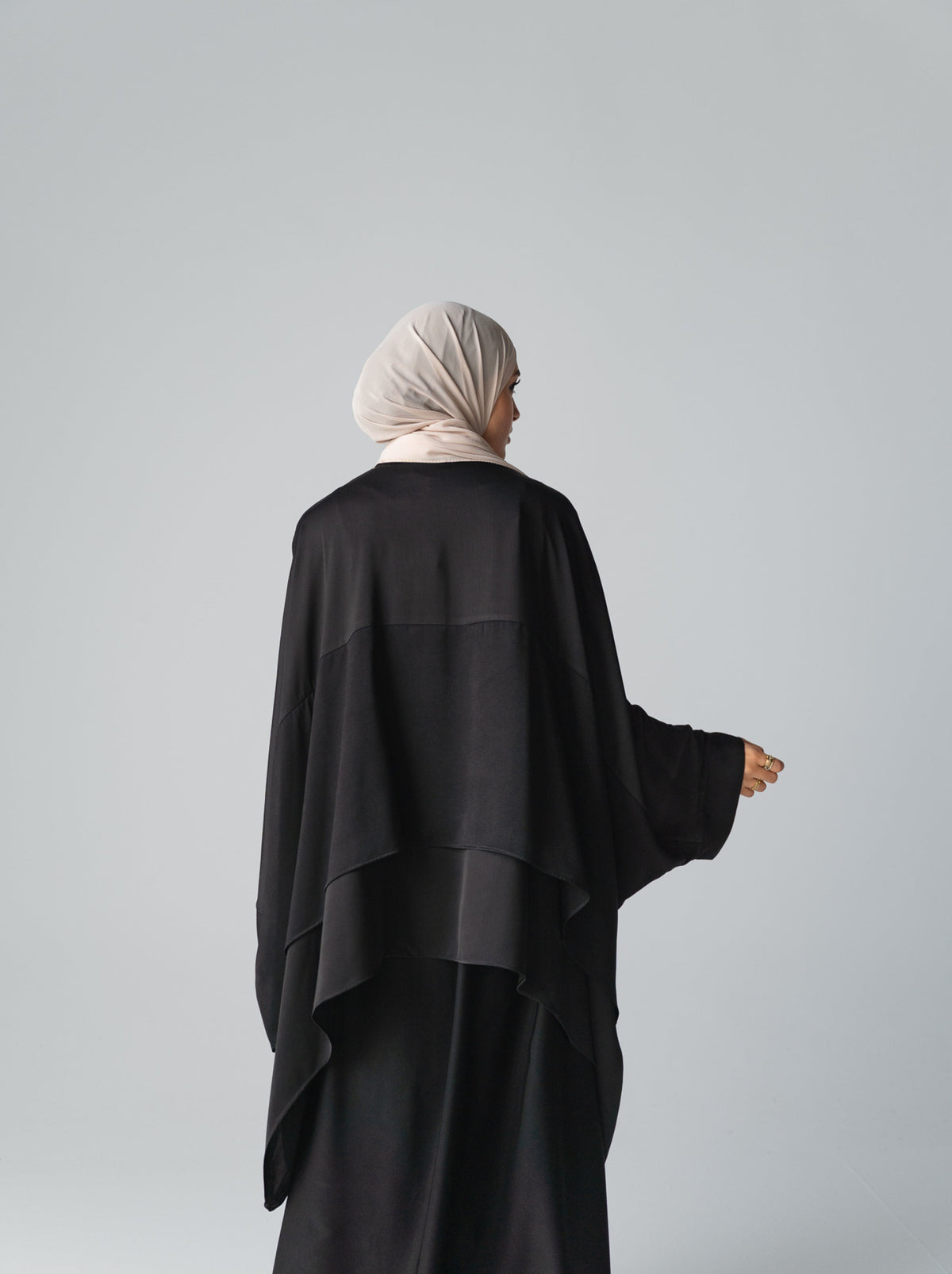 084 - Layered Cape Abaya