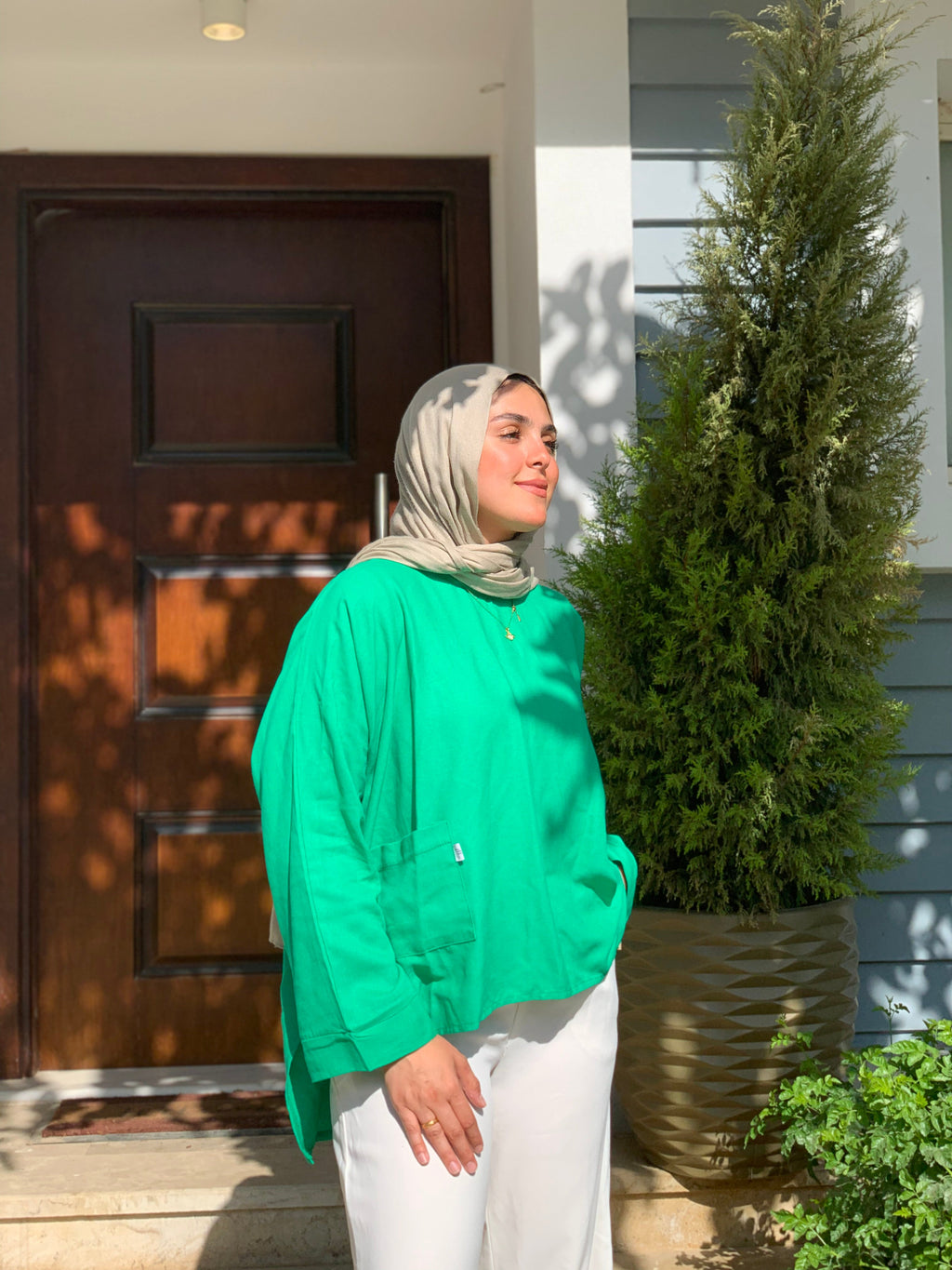 SOUFIYA LINEN BLOUSE