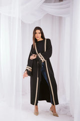 Black goldenia kaftan